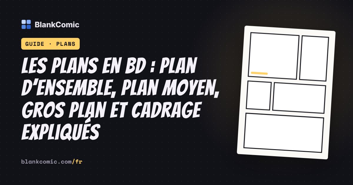 Les plans en BD : plan d’ensemble, plan moyen, gros plan et cadrage expliqués