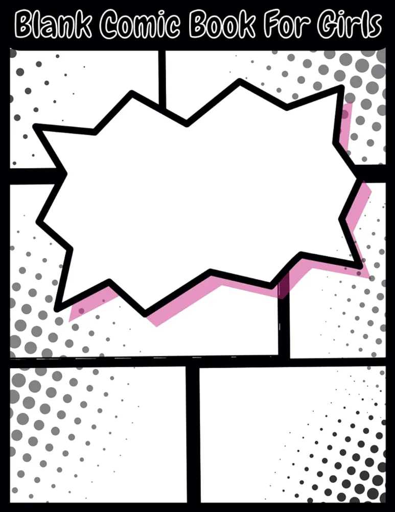Blank Comic Book For Girls: DIY Comic Book — blank comic book paperback by M M Milton