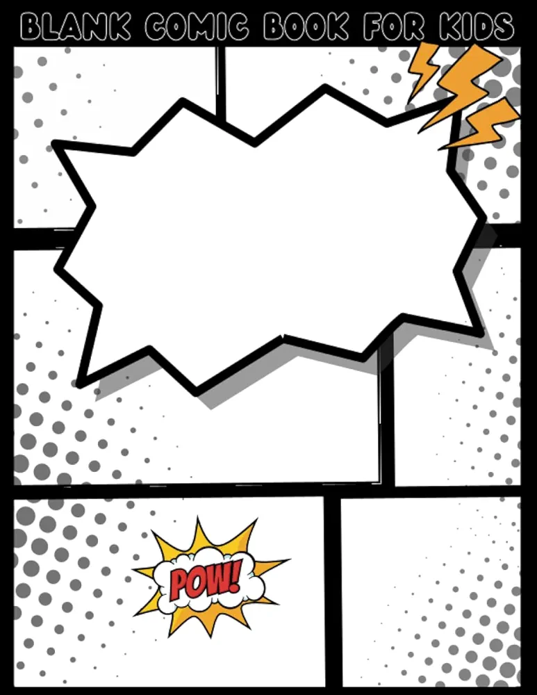 Blank Comic Book: For Kids — blank comic book paperback by M M Milton
